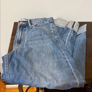 GAP Women’s High Rise Barrel Blue Jeans